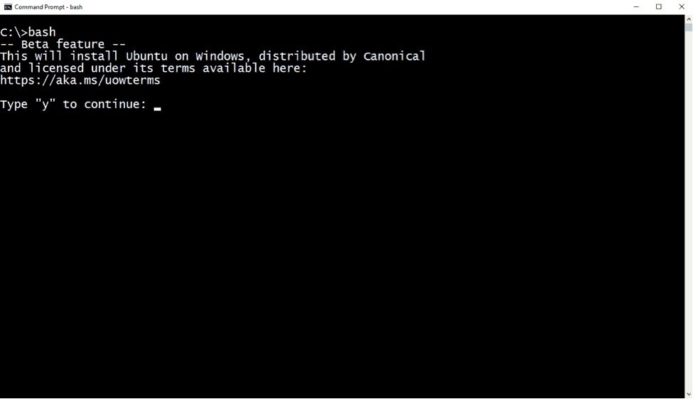 Bash on Ubuntu