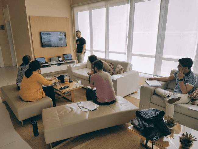 Apresentando uma das pesquisas