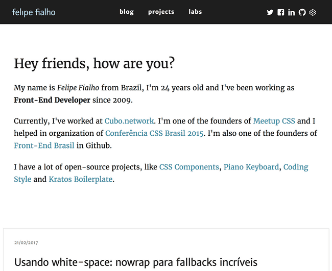 Imagem do meu segundo site