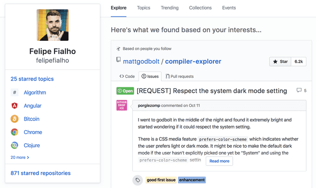 Github Explore