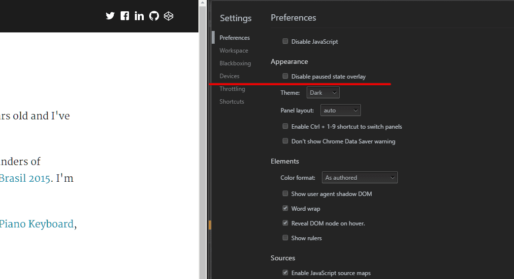 Dark Theme no DevTools | Felipe Fialho - Front-end Developer